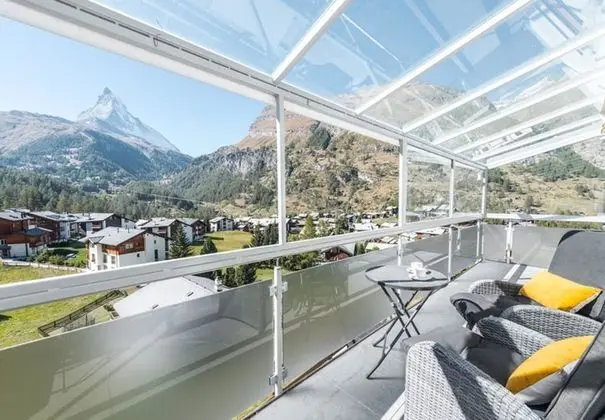 Apart Daire, 2 Büyük (Queen) Boy Yatak, Sigara İçilmez (Cosy Matterhorn View Apartment)