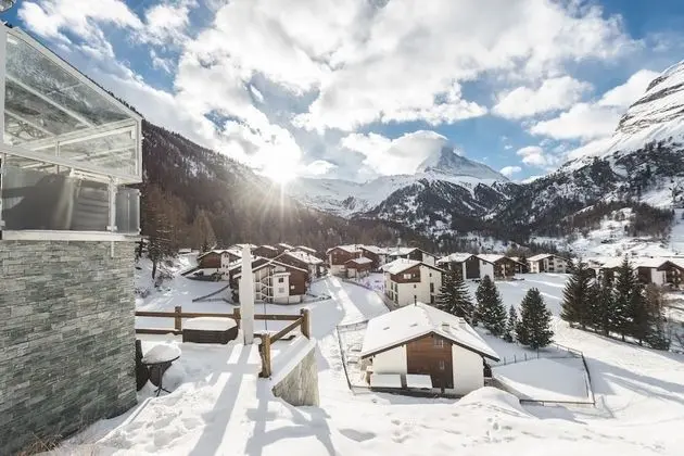Apart Daire, Sigara İçilmez, Dağ Manzaralı (Matterhorn View Apartment Zermatt)