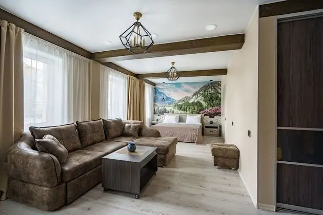 Luxury Oda, 1 Büyük (Queen) Boy Yatak ve Çekyat (Shale)