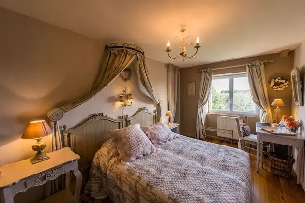 Comfort Tek Büyük Yataklı Oda, Özel Banyo, Bahçe Manzaralı (Coté Campagne)