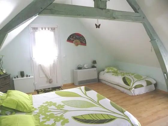 Comfort Üç Kişilik Oda, Banyolu/Duşlu, Bahçe Manzaralı (Les Bambous)