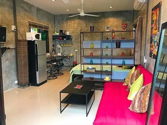 Luxury Stüdyo, 1 Yatak Odası, Küçük Mutfak, Bahçeli