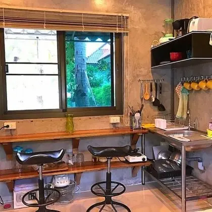 Luxury Stüdyo, 1 Yatak Odası, Küçük Mutfak, Bahçeli