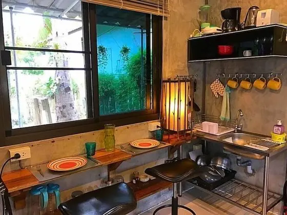 Luxury Stüdyo, 1 Yatak Odası, Küçük Mutfak, Bahçeli