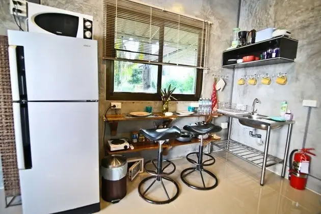 Luxury Stüdyo, 1 Yatak Odası, Küçük Mutfak, Bahçeli