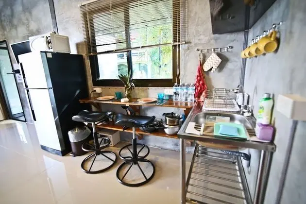 Luxury Stüdyo, 1 Yatak Odası, Küçük Mutfak, Bahçeli
