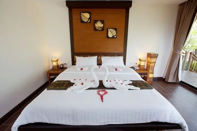 Deluxe Tek Büyük veya İki Ayrı Yataklı Oda, Bahçe Manzaralı