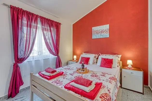 Family Apart Daire, 1 Çift Kişilik Yatak ve Çekyat, Bahçeli (Cherry Apartment With Sea View)