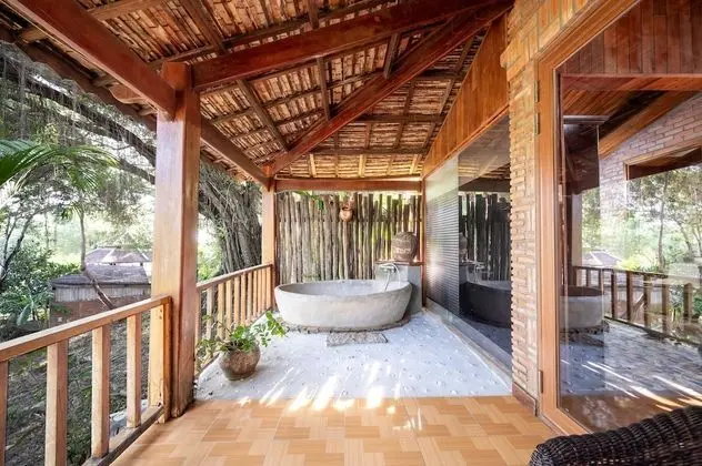 Deluxe Bungalov, 1 Büyük (Queen) Boy Yatak, Sigara İçilmez, Bahçe Manzaralı