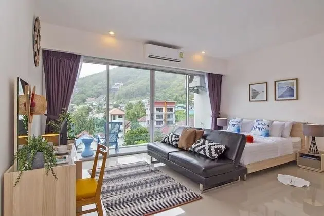 Deluxe Stüdyo Süit, Mutfak, Bahçe Manzaralı