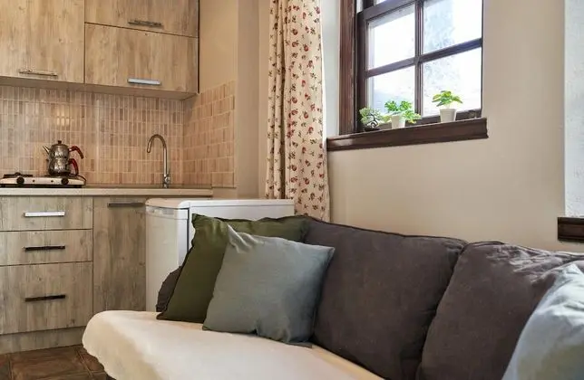 Basic Apartment, 1 Queen Bed, Kitchen, Garden View