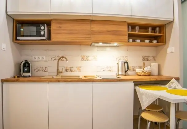 Basic Apart Daire, 1 Büyük (Queen) Boy Yatak ve Çekyat, Küçük Mutfak (48/8)