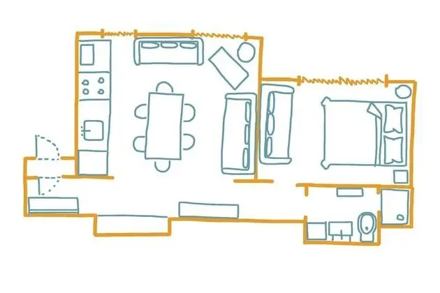 Apart Daire, 2 Yatak Odası