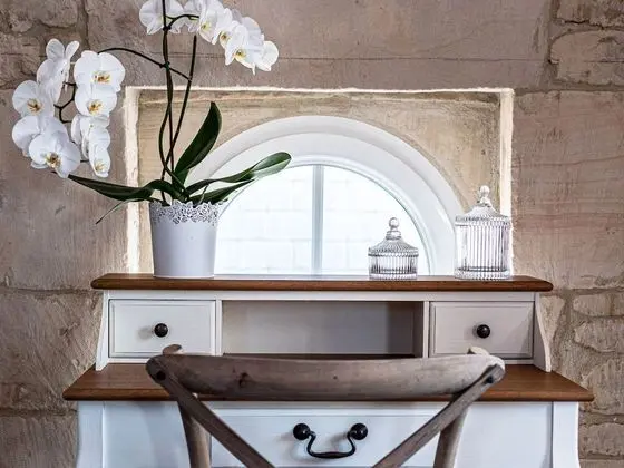 Romantic Tek Büyük Yataklı Oda, Banyolu/Duşlu (Chambre Rose)