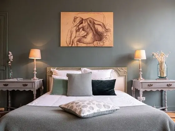 Superior Tek Büyük Yataklı Oda, Banyolu/Duşlu (Chambre Verte)