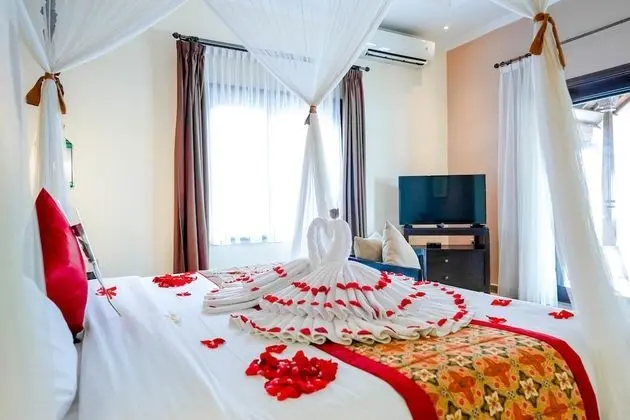 Honeymoon Villa, 1 En Büyük (King) Boy Yatak, Kişiye Özel Havuzlu, Havuz Manzaralı