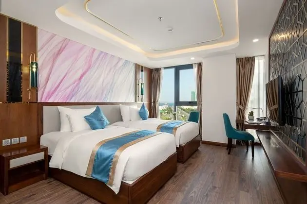 Deluxe İki Ayrı Yataklı Oda, Kısmi Deniz Manzaralı