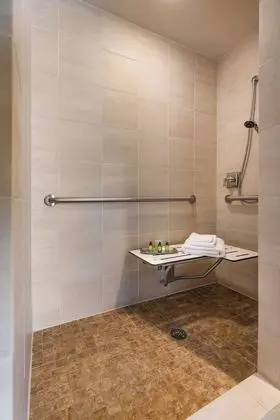 Oda, 1 En Büyük (King) Boy Yatak, Engellilere Uygun (Mobility & Hearing, Roll-in Shower)