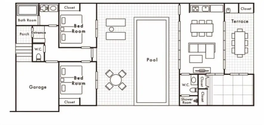 Deluxe Villa, 2 Yatak Odası, Kişiye Özel Havuzlu, Havuz Manzaralı