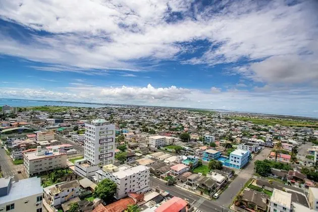 Tek Büyük Yataklı Oda, 2 Çift Kişilik Yatak, Şehir Manzaralı