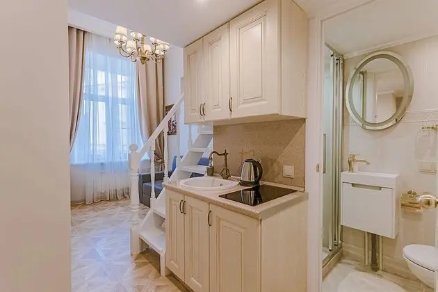 Stüdyo, 1 Çift Kişilik Yatak ve Çekyat, Küçük Mutfak (Vasnetsov)