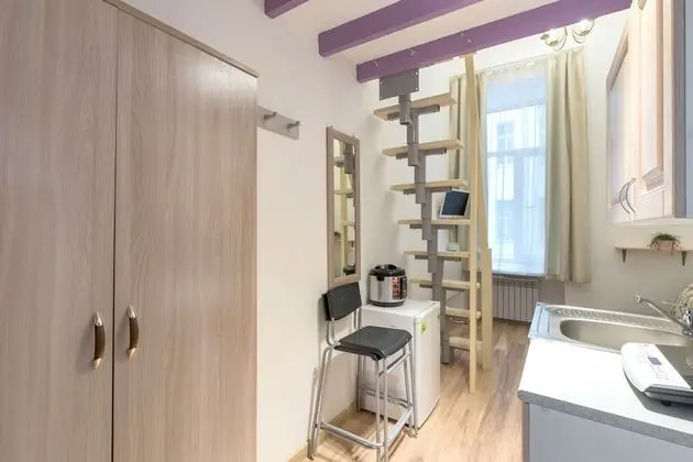 Classic Stüdyo, 1 Büyük (Queen) Boy Yatak ve Çekyat, Küçük Mutfak