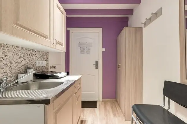 Classic Stüdyo, 1 Büyük (Queen) Boy Yatak ve Çekyat, Küçük Mutfak