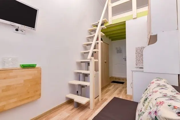 Classic Stüdyo, 1 Büyük (Queen) Boy Yatak ve Çekyat, Küçük Mutfak