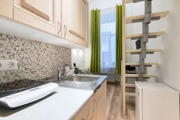 Classic Stüdyo, 1 Büyük (Queen) Boy Yatak ve Çekyat, Küçük Mutfak