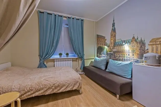 City Stüdyo, 1 Büyük (Queen) Boy Yatak ve Çekyat, Küçük Mutfak (Hamburg)