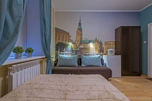 City Stüdyo, 1 Büyük (Queen) Boy Yatak ve Çekyat, Küçük Mutfak (Hamburg)