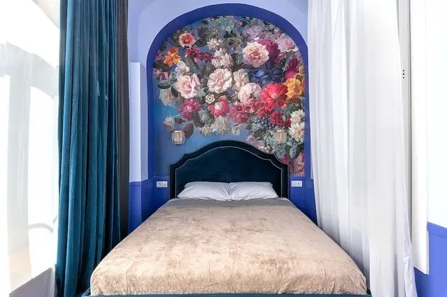 Design Apart Daire, 2 Büyük (Queen) Boy Yatak, Küçük Mutfak (Flower Living Room)