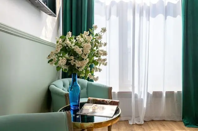 Design Stüdyo, 1 Büyük (Queen) Boy Yatak ve Çekyat, Küçük Mutfak (Green Living Room)