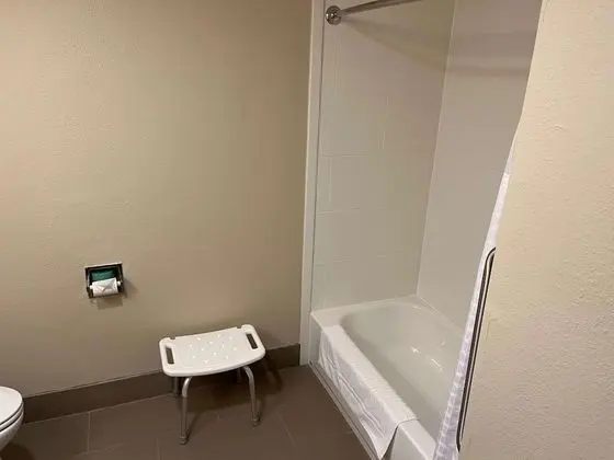 Oda, 1 Büyük (Queen) Boy Yatak, Engellilere Uygun, Sigara İçilmez (Mob,Tub w/Grab Bars)