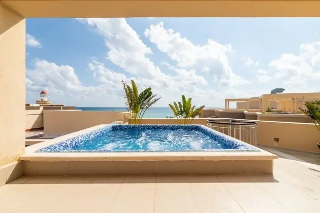 Deluxe Çatı Katı Süiti (Penthouse), 2 Yatak Odası, Kişiye Özel Havuzlu, Okyanus Manzaralı