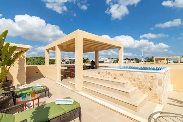 Deluxe Çatı Katı Süiti (Penthouse), 2 Yatak Odası, Kişiye Özel Havuzlu, Okyanus Manzaralı