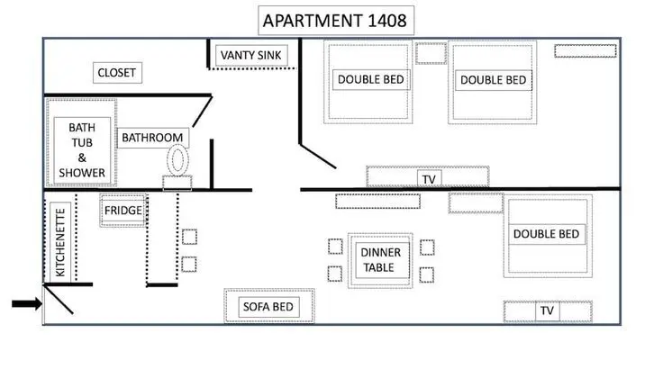 Superb Apartment, 2 Bedrooms, Kitchenette, Partial Ocean View