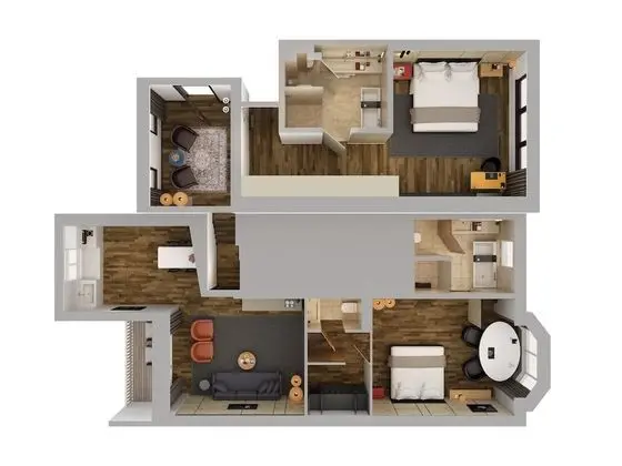 Luxury Süit, 2 Yatak Odası (Residence)