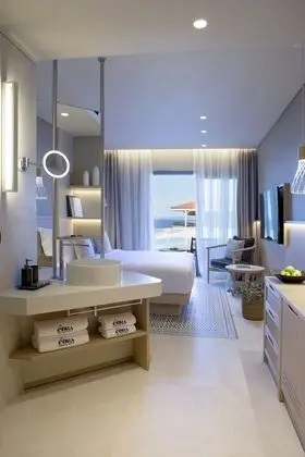 Deluxe Tek Büyük Yataklı Oda, Kişiye Özel Havuzlu, Deniz Manzaralı