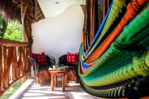 Room with King Bed with Balcony Garden View and Private Bathroom