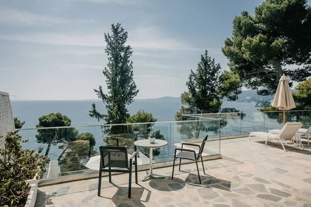 Family Bungalov, 2 Yatak Odası, Kişiye Özel Havuzlu, Deniz Manzaralı