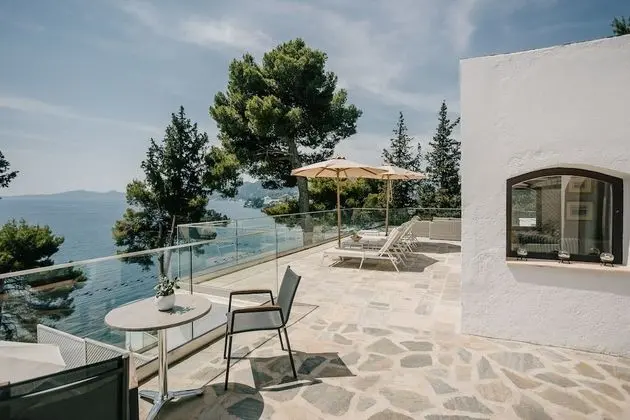Family Bungalov, 2 Yatak Odası, Kişiye Özel Havuzlu, Deniz Manzaralı