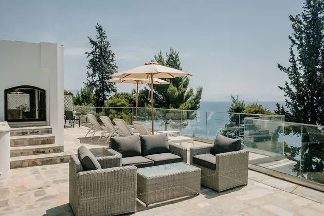 Family Bungalov, 2 Yatak Odası, Kişiye Özel Havuzlu, Deniz Manzaralı