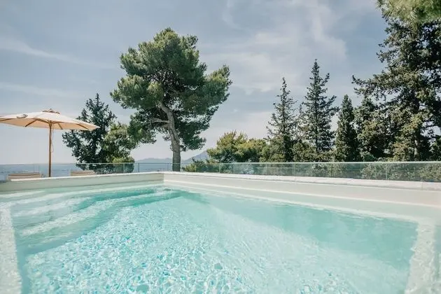 Family Bungalov, 2 Yatak Odası, Kişiye Özel Havuzlu, Deniz Manzaralı