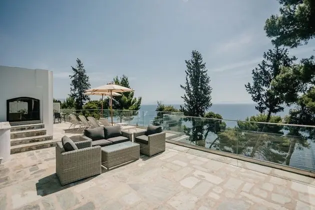 Family Bungalov, 2 Yatak Odası, Kişiye Özel Havuzlu, Deniz Manzaralı