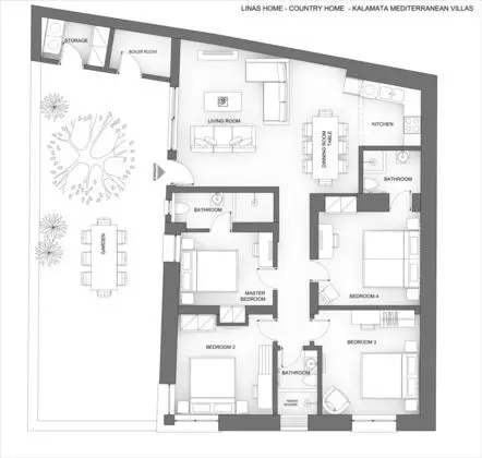 Deluxe Villa, 4 Yatak Odası, Sıcak Su Havuzu
