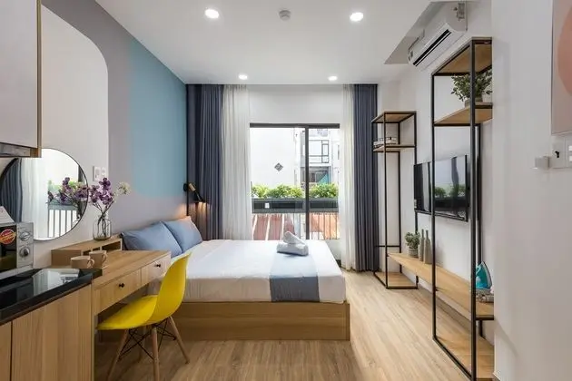 Deluxe Stüdyo, 1 Büyük (Queen) Boy Yatak, Balkon