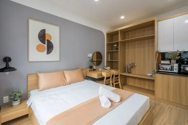 Premium Stüdyo, 1 Büyük (Queen) Boy Yatak, Balkon