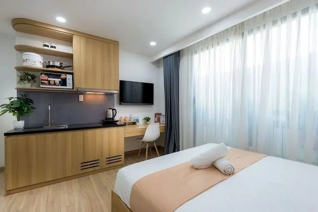 Premium Stüdyo, 1 Büyük (Queen) Boy Yatak, Balkon