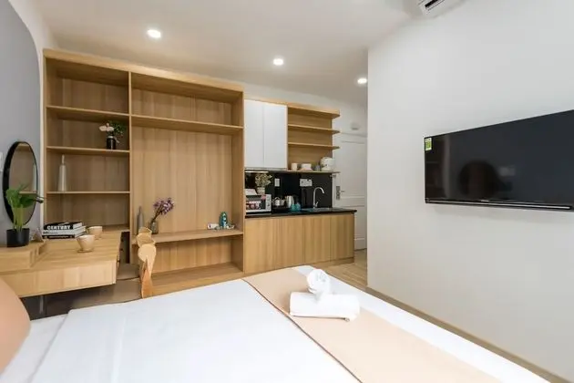 Premium Stüdyo, 1 Büyük (Queen) Boy Yatak, Balkon